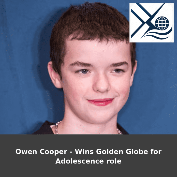 Owen Cooper - Wins Golden Globe for Adolescence role