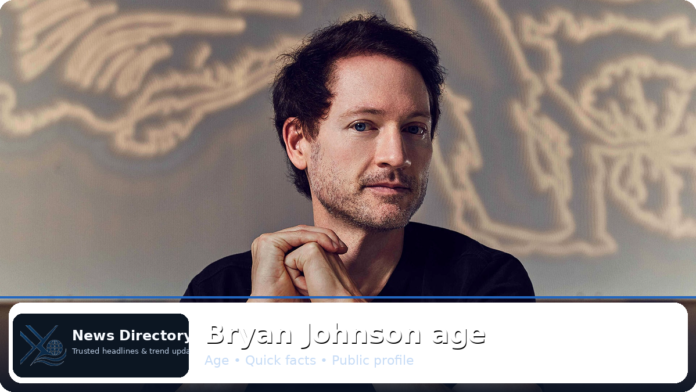 Bryan Johnson age – Entrepreneur journey, projects, and key dates
