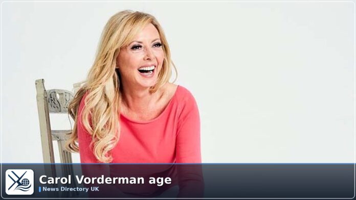 Carol Vorderman age – Broadcasting career, achievements, and key dates