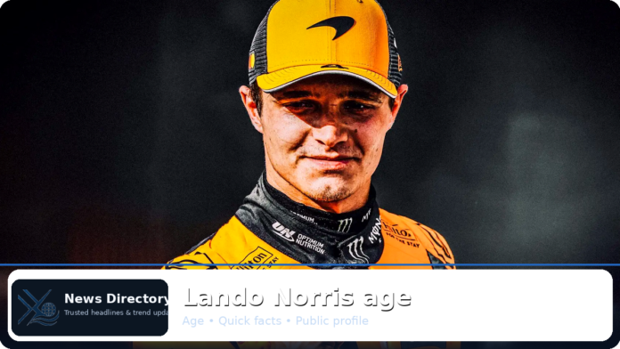 Lando Norris age – Formula One career, records, and key dates