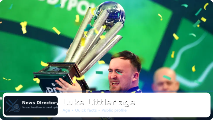 Luke Littler age – Rising darts star, early career milestones