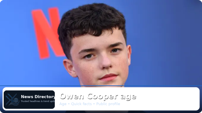 Owen Cooper age – Background overview, career notes, and highlights